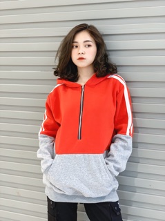 Hoodie phối 2 màu