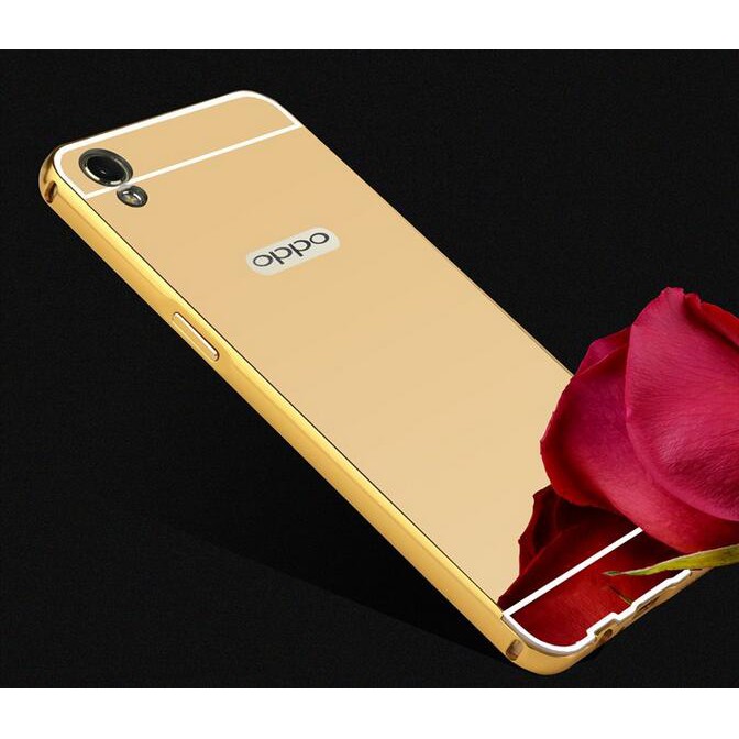 Ốp lưng OPPO A37 Neo 9 tráng gương viền kim loại