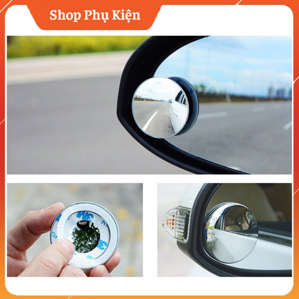 Gương cầu lồi ô tô tráng bạc xoay 360 độ xóa điểm mù | BigBuy360 - bigbuy360.vn