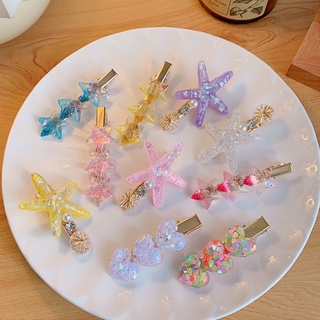 Kẹp Tóc Hình Sao Biển / Trái Tim / Ngôi Sao Ngọt Ngào Thời Trang Cho Nữ Dễ Thương