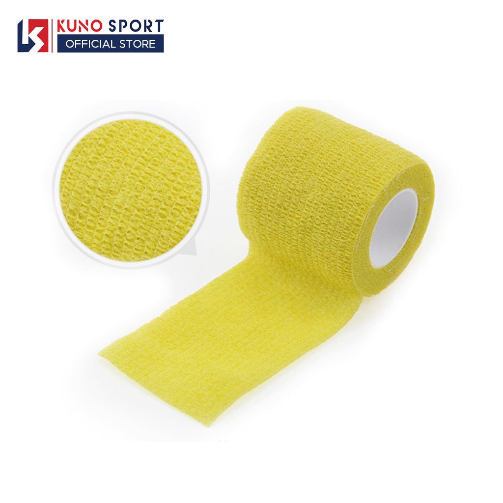 Băng Keo Thể Thao KUNO SPORT  Quấn Chấn Thương Cổ Tay ,Cổ Chân Tự Dính Dài 5M x Rộng 4,5CM