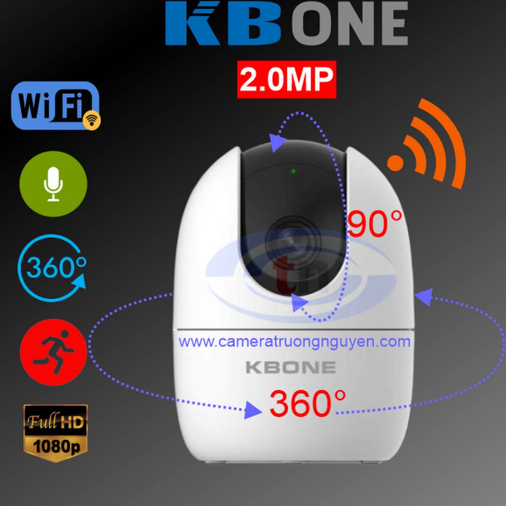 Camera giám sát IP Wifi 2.0MP KBONE KN-H21P
