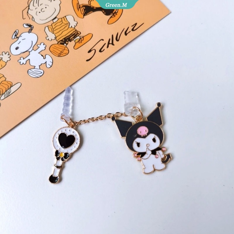 Sanrio Nút Cắm Chống Bụi Phích Cắm Sạc USB Type C Hình Kuromi Dễ Thương Cho IPhone