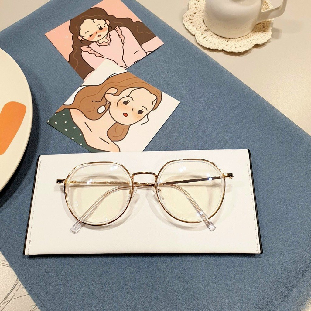 Gọng kính cận tròn kim loại thời trang TQ11 kèm tròng 0 độ chống ánh sáng xanh bảo vệ mặt phù hợp mặt nhỏ, dài, vuông | BigBuy360 - bigbuy360.vn