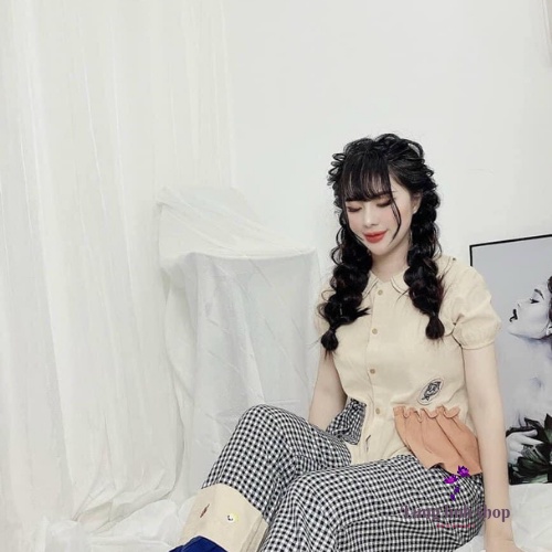 Bộ đồ ngủ, set tiểu thư mặc nhà chất lụa 100d mềm mịn, thoáng mát, mặc lên cute lắm nha.