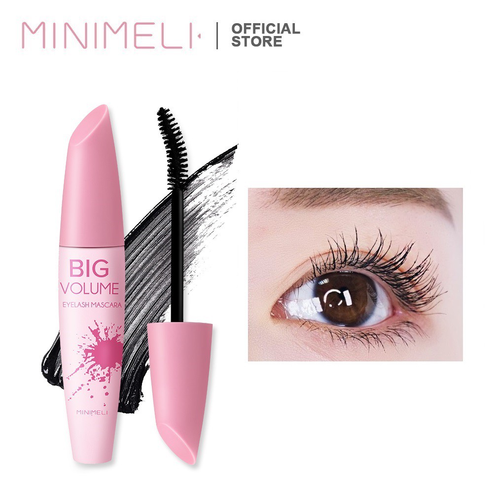 MINIMELI Mascara Màu Đen Chống Thấm Nước Giúp Mi Dày Ấn Tượng 30g/pcs