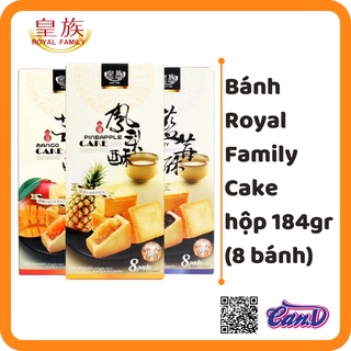 (4 vị) Bánh Royal Family Cake hộp 184gr (8 bánh)