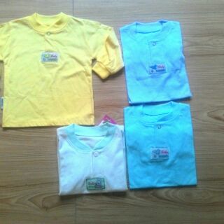 Áo cotton cổ trụ bé trai bé gái