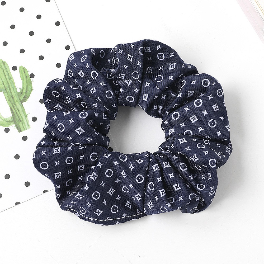 Spring new chic all-match fabric rope retro French large intestine ring head rope South Korea decorated female