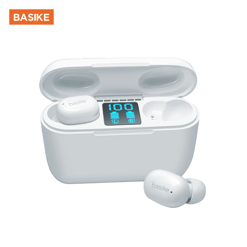 BASIKE TW61 Bluetooth headset digital display Compatible with Huawei Samsung Xiaomi oppo iPhone 6 7 8 X 11 12