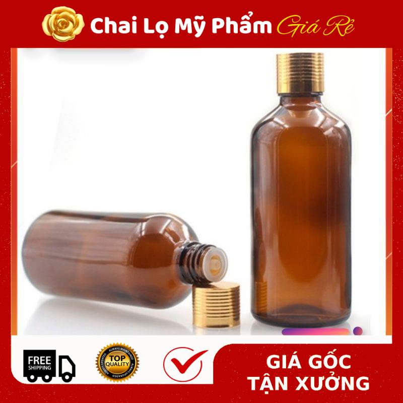 Lọ Chiết Serum ❤ RẺ VÔ ĐỊCH ❤ Lọ đựng tinh dầu nắp vặn vàng 50ml,100ml chiết serum , phụ kiện du lịch