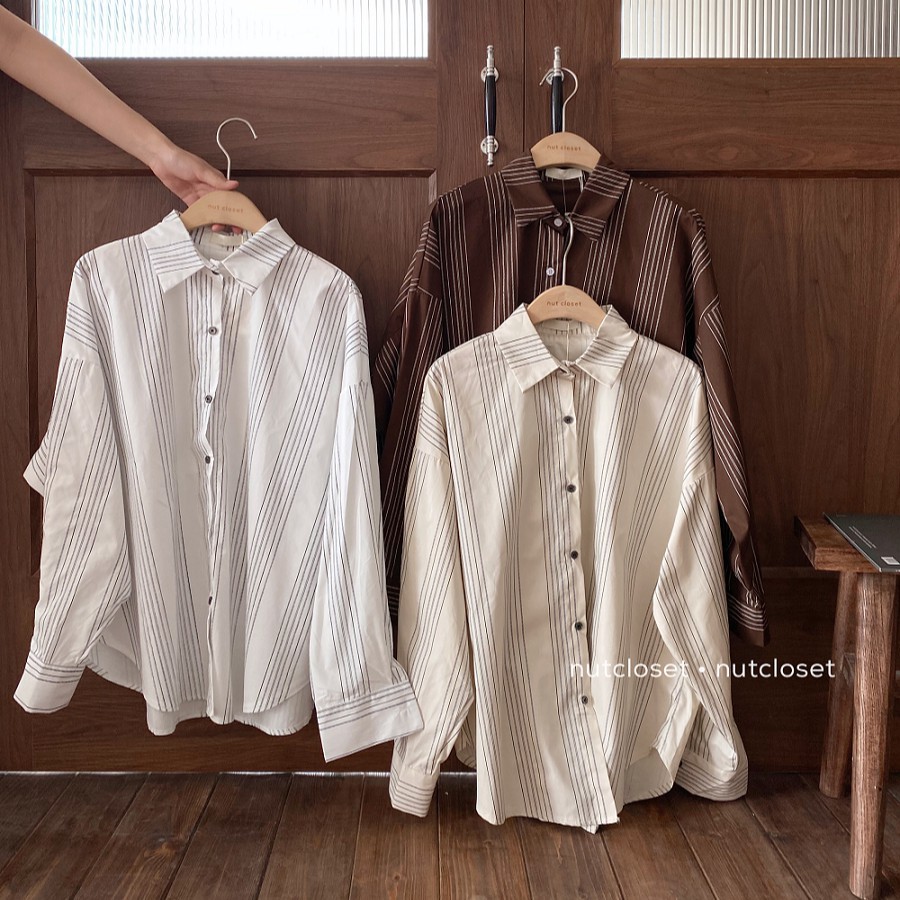 [Mã WASKT304 giảm 15% tối đa 30K đơn 99K] Áo sơ mi kẻ dọc_A0104