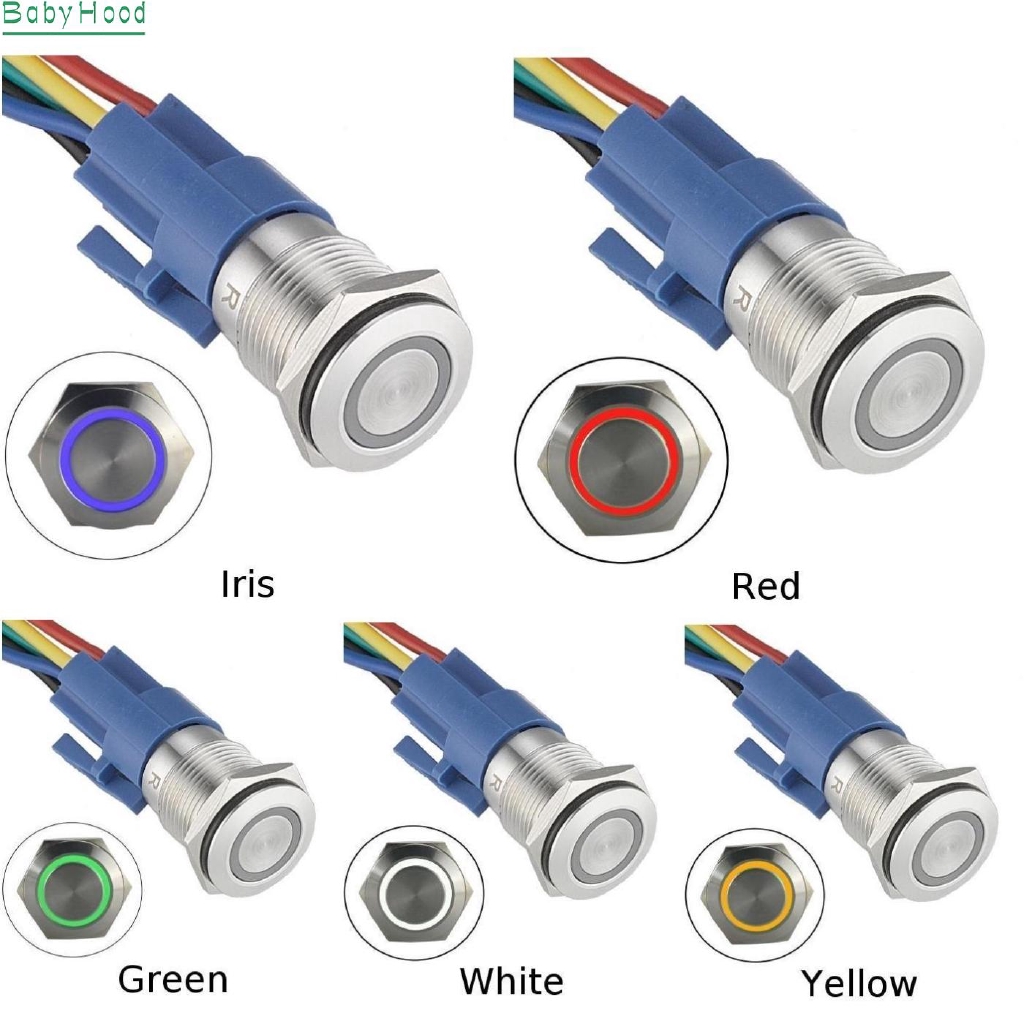 Công Tắc Bật / Tắt Đèn Led Ip65 Ik10 16mm 12v Dc