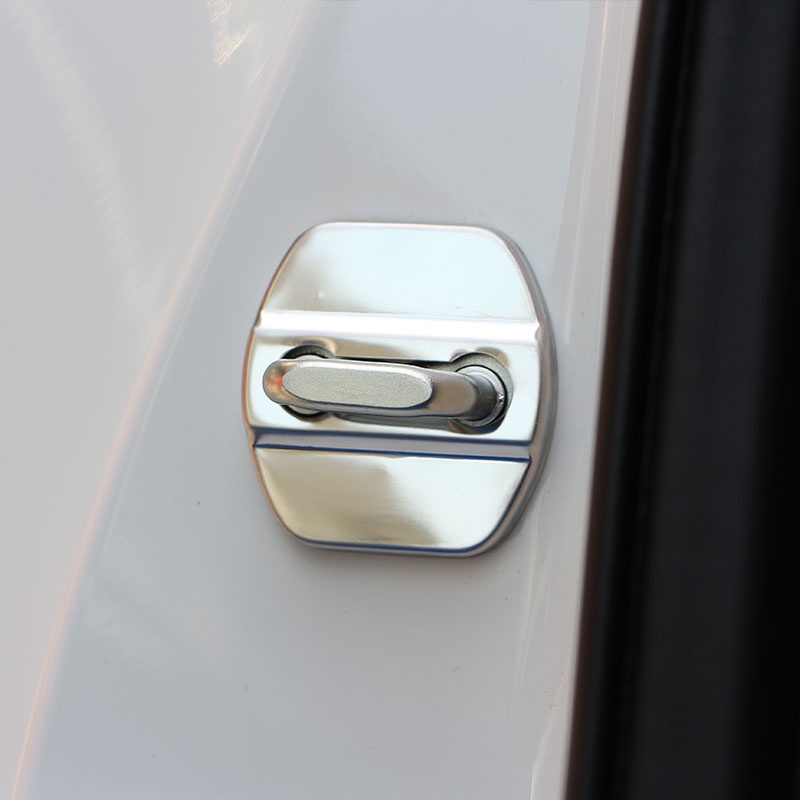 Bộ 4 Miếng Dán Bảo Vệ Khóa Cửa Xe Hơi Nissan Almera Juke Sentra Tiida X-Trail Rogue New Sunny Kicks