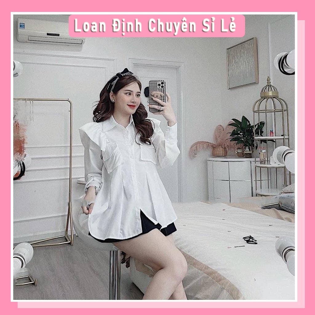 Sơ Mi Đũi Cổ Bèo Túi Ngực