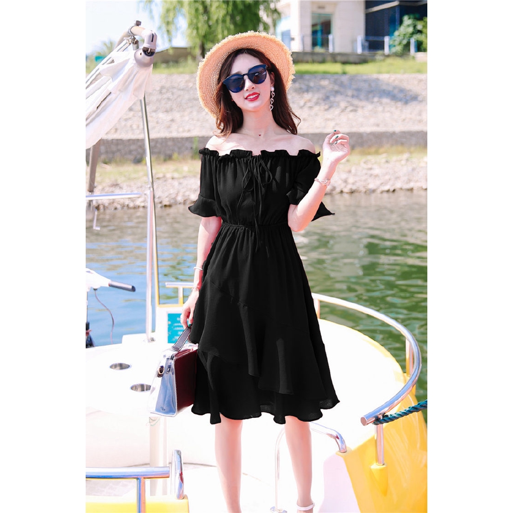 NRVP Đầm đi biển dáng rộng thời trang mùa hè mới 2020