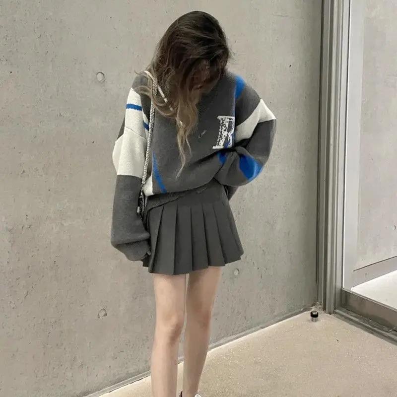 Áo Sweater Dáng Rộng Thiết Kế Mới Thời Trang Dành Cho Mùa Thu Đông