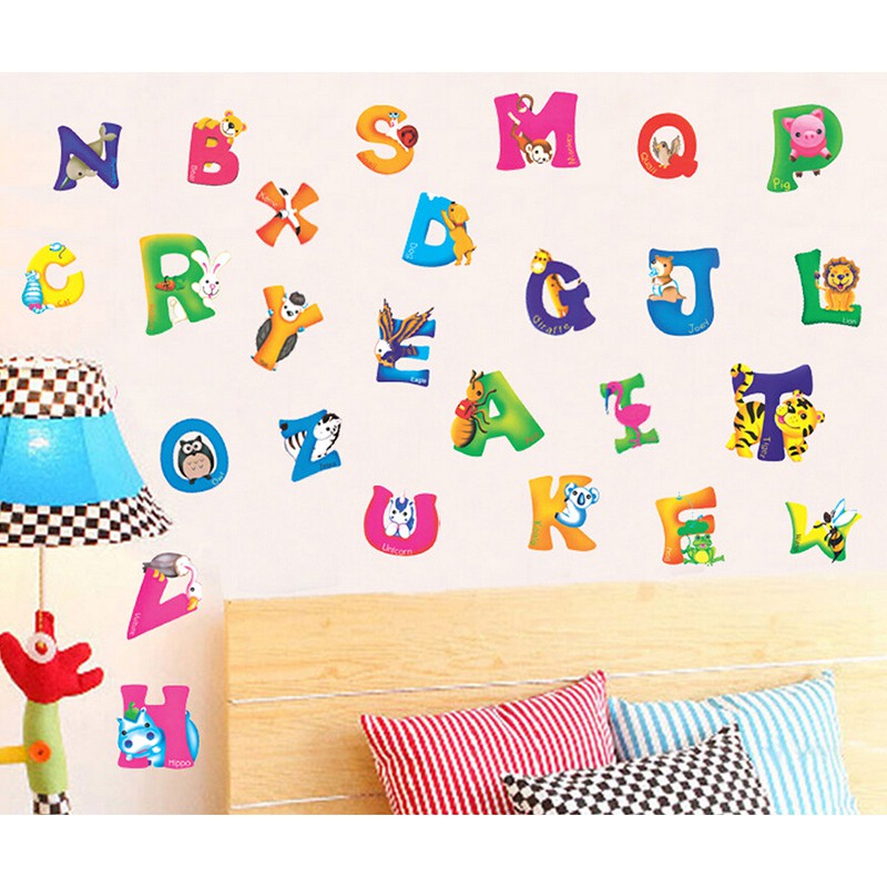 Hl Decal Dán Tường Bảng Chữ Cái Từ Az