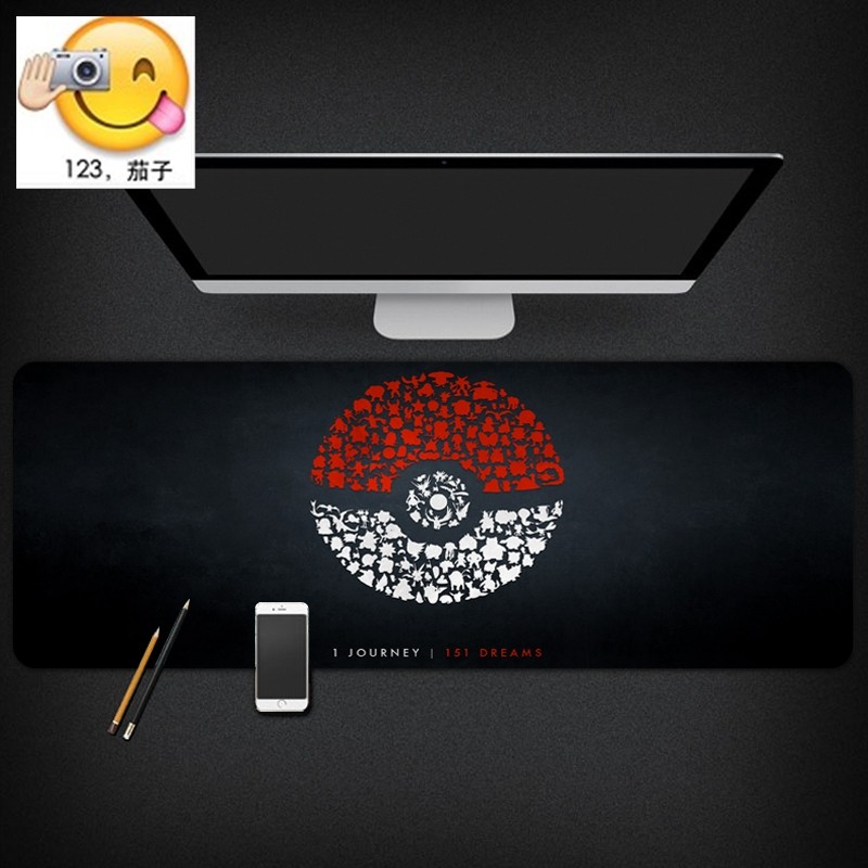 ☾❄☬☽Pet elf surrounding the game mouse pad Pokémon Pikachu table mat ins style Japanese mouse pad