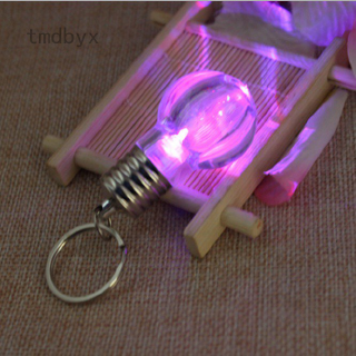Tmdbyx Móc khóa hình bóng đèn led độc đáo vui nhộn