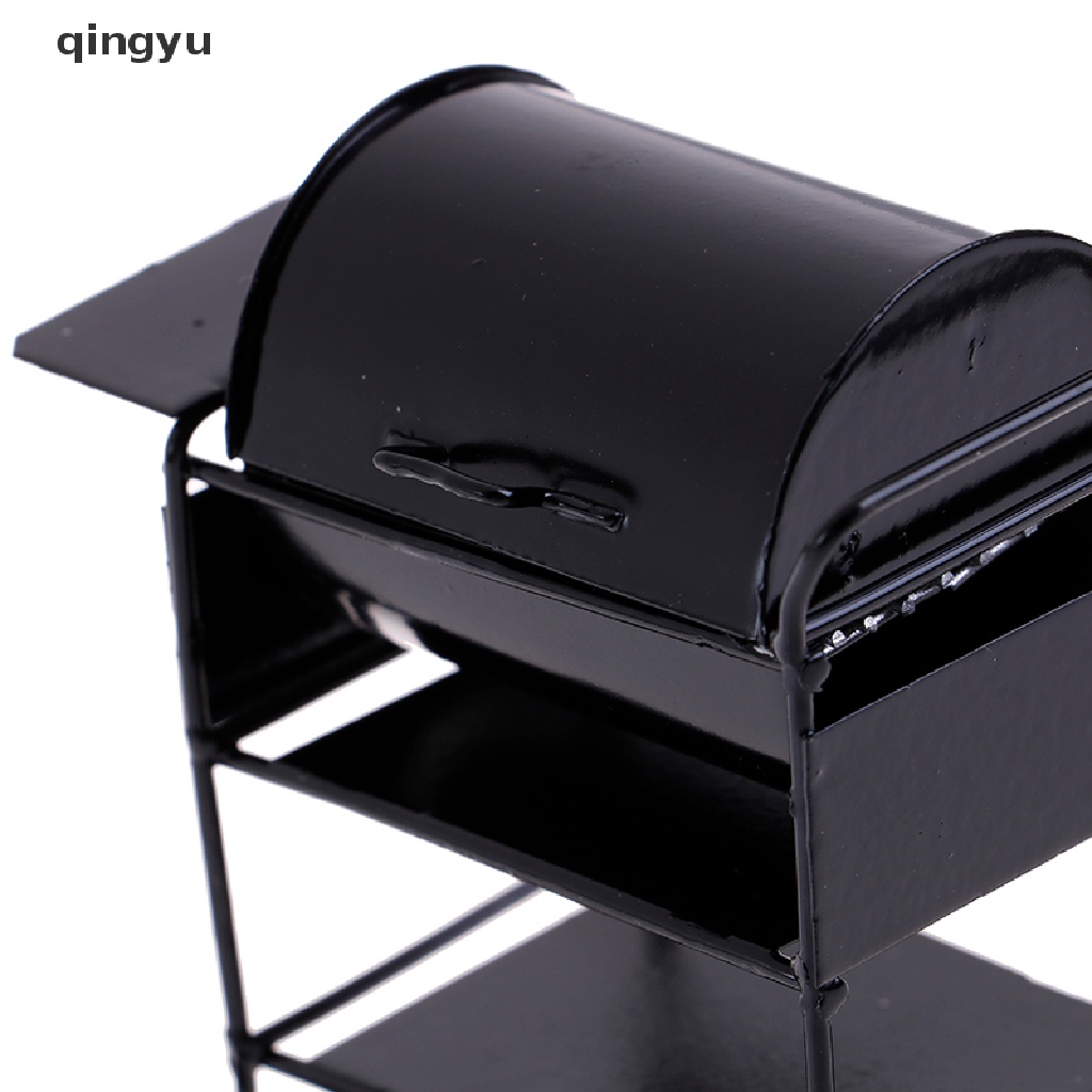 Mô Hình Đồ Nướng BBQ Mini Màu Đen 7cm Tỉ Lệ 1 / 12 Trang Trí Nhà Búp Bê