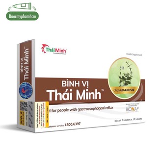 Bình Vị Thái Minh [ Có Tem Cào] - hỗ trợ giảm đau dạ dày, trào ngược dạ dày từ thảo dược- Hộp 20-80 viên