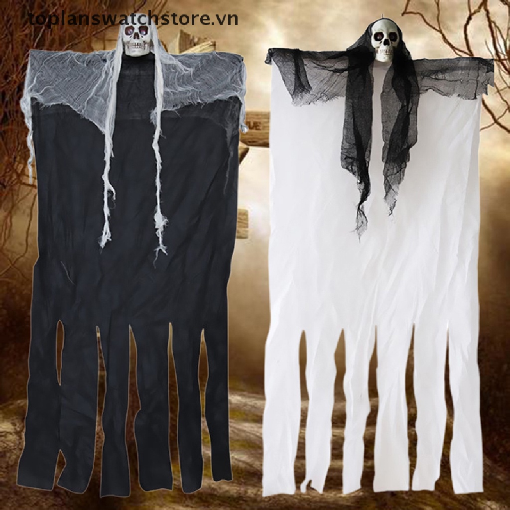 Bộ Xương Trắng Đen Treo Trang Trí Halloween 2020 100cm