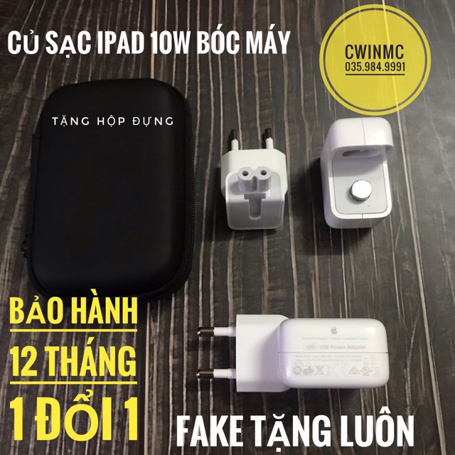 Củ sạc ipad 10w bóc máy