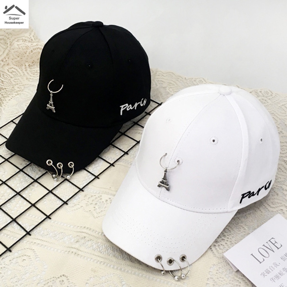 Mũ Lưỡi Trai Che Nắng Mùa Hè Có Dây Xích Ba Vòng Nhẫn Thiết Kế Thoải Mái Dễ Mang Theo Khi Đi Cắm Trại Ngoài Trời