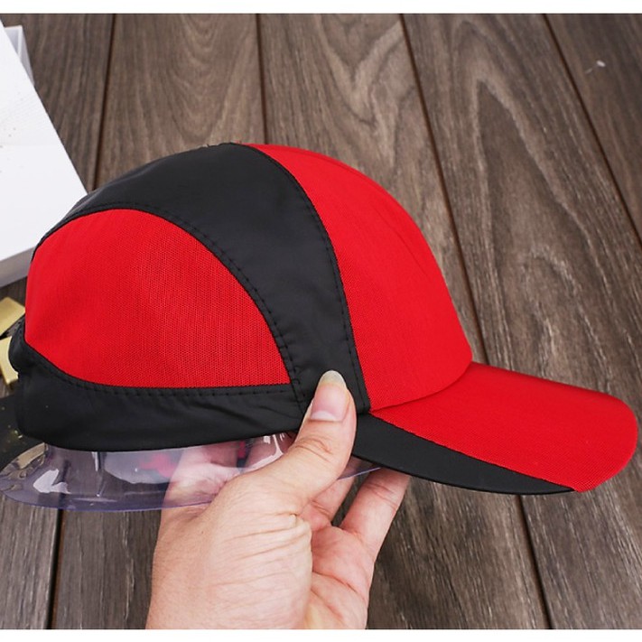 Mũ lưỡi trai CAP HT, nón vải dù phối lưới phong cách basic ulzzang form nam nữ