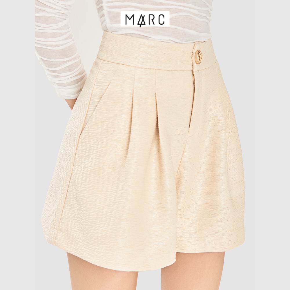 Quần nữ MARC FASHION short vải texture nhấn 4 ly | BigBuy360 - bigbuy360.vn