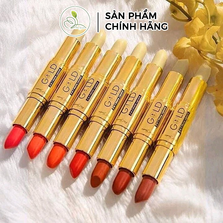 Son Lì Gold 2 in 1 Matte Lipstick Thiết Kế Hai Đầu Độc Đáo PV997