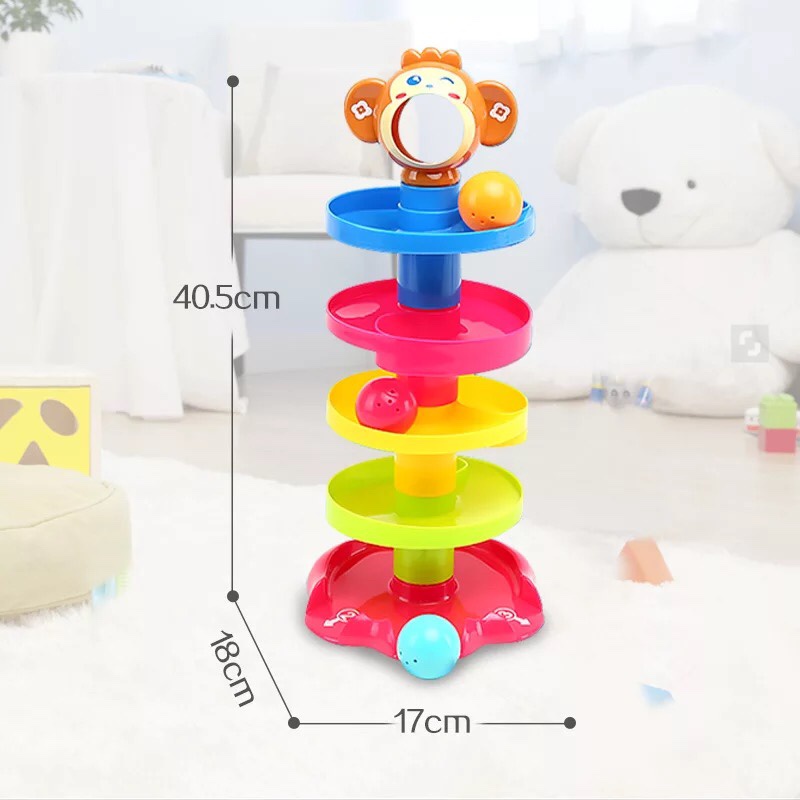 Thả Bóng Bé Yêu- Tháp Bóng Lăn, Đồ Chơi Phát Triển Tư Duy