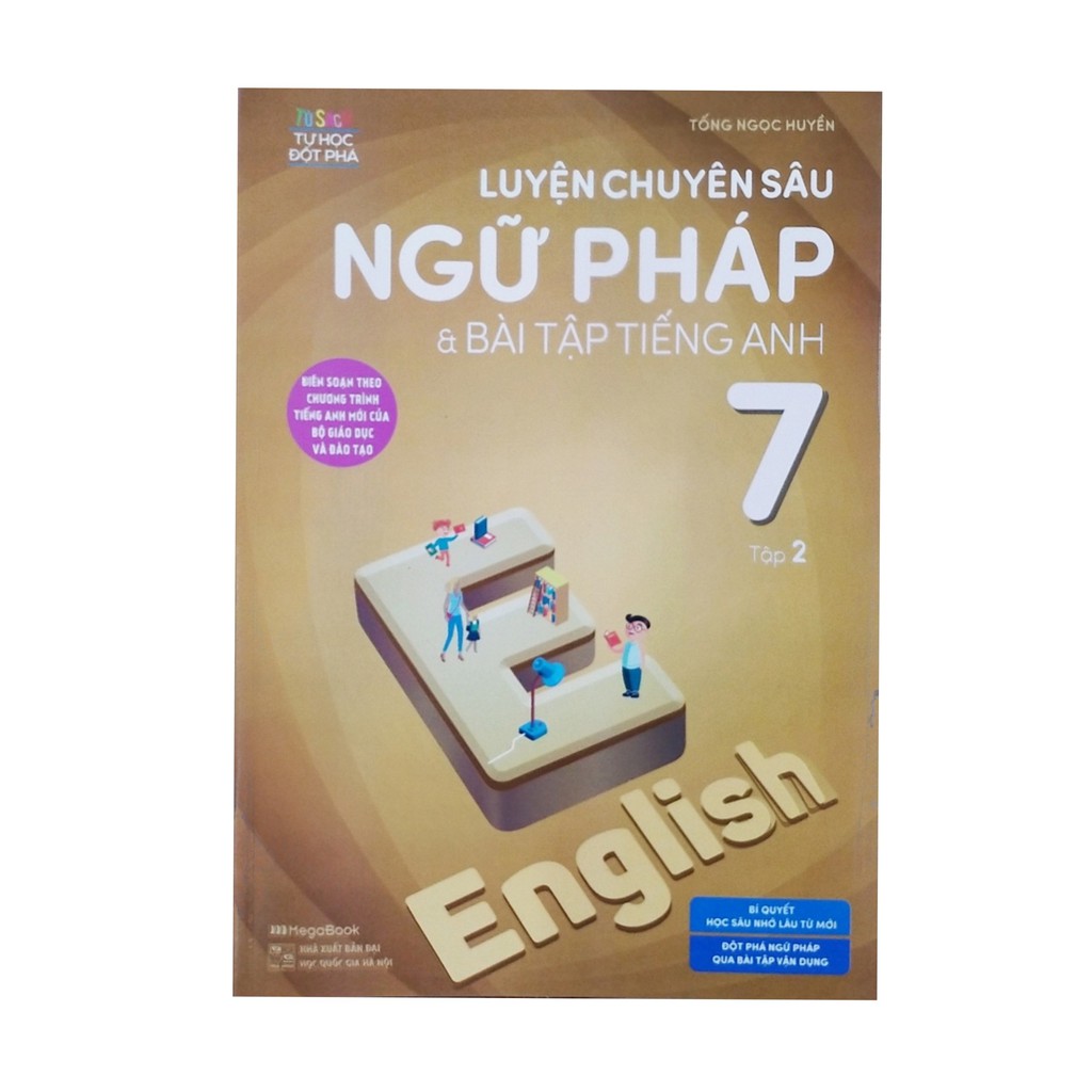 Sách - Bộ Luyên chuyên sâu ngữ pháp và bài tập tiếng anh lớp 7 ( tập 1 + 2 )