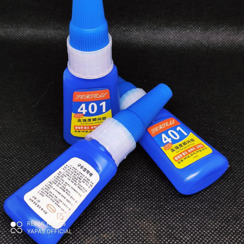 Keo 401 Nail Glue , combo 2 lọ keo gắn móng đính đá 401 15G và glue 10g loại I siêu chắc