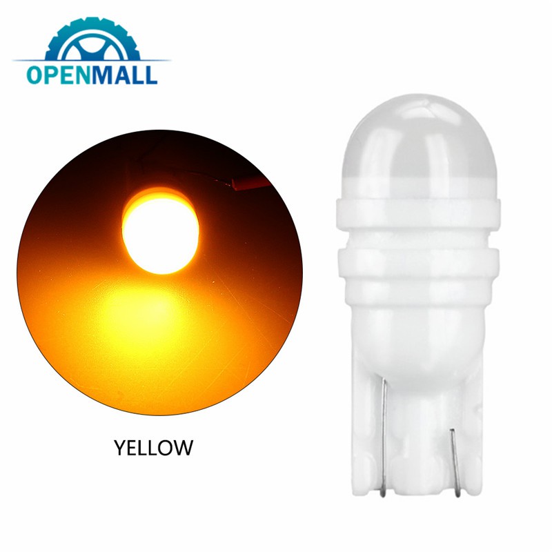 Bộ 2 đèn LED T10 W5W bằng sứ cho trang trí xe hơi