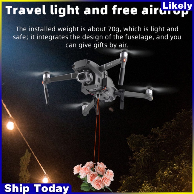 Hệ Thống Ném Khí Thả Mồi Câu Cá Điều Khiển Từ Xa Tương Thích Với Dji Mavic 2 Zoom / pro