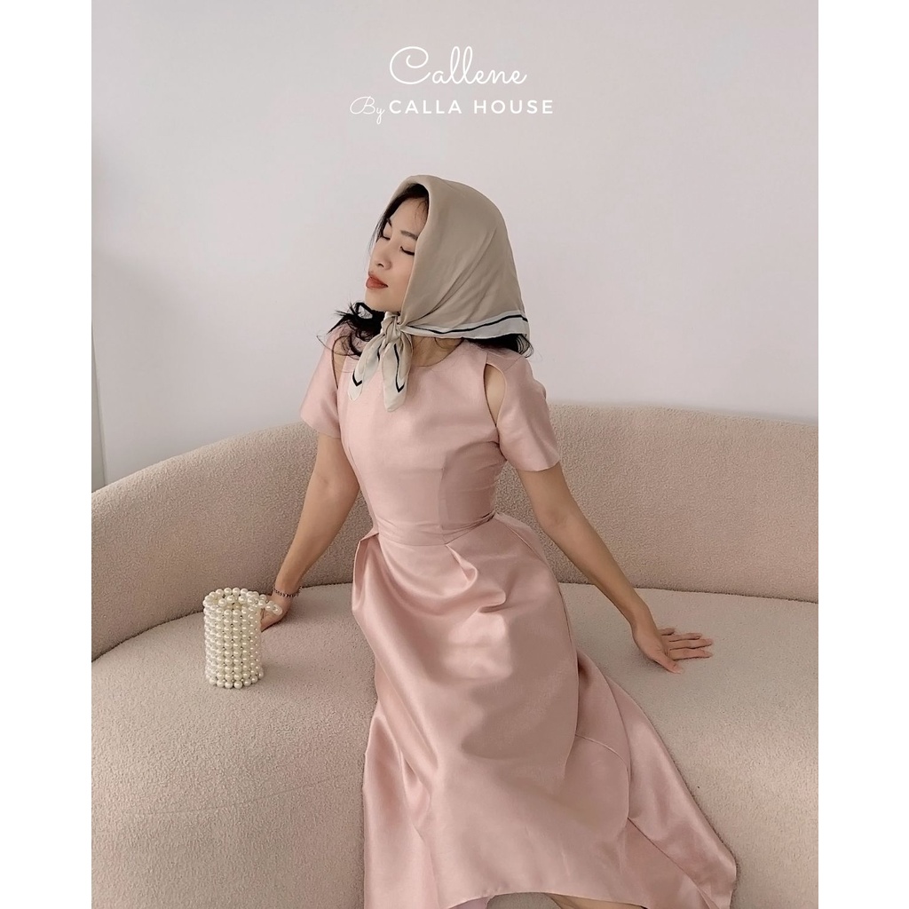 [Order] Đầm dự tiệc thiết kế khoét vai tà xéo bigsize Callene (CC276)