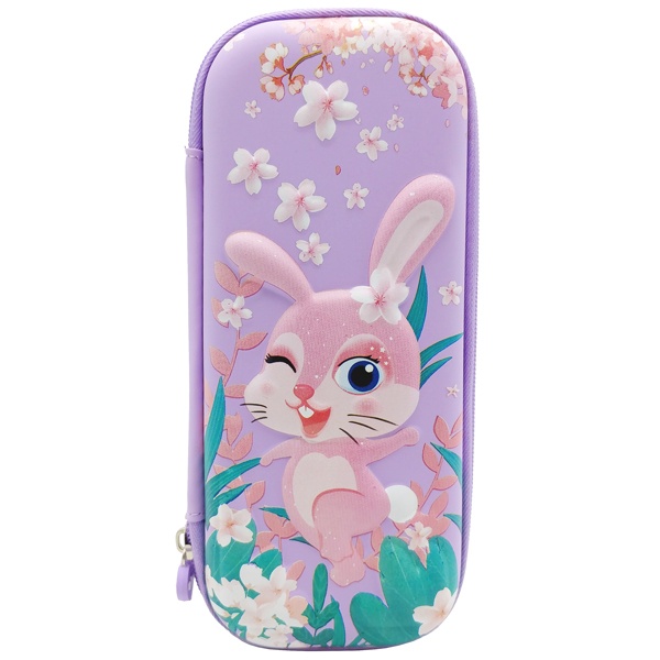 Hộp Bút Nhựa Eva Rabbit - Stacom PB-102E - Màu Tím