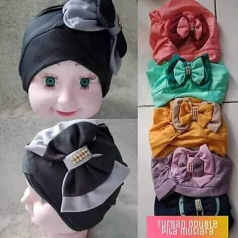 Khăn Turban Trùm Đầu Kiểu Dáng Xinh Xắn Cho Bé