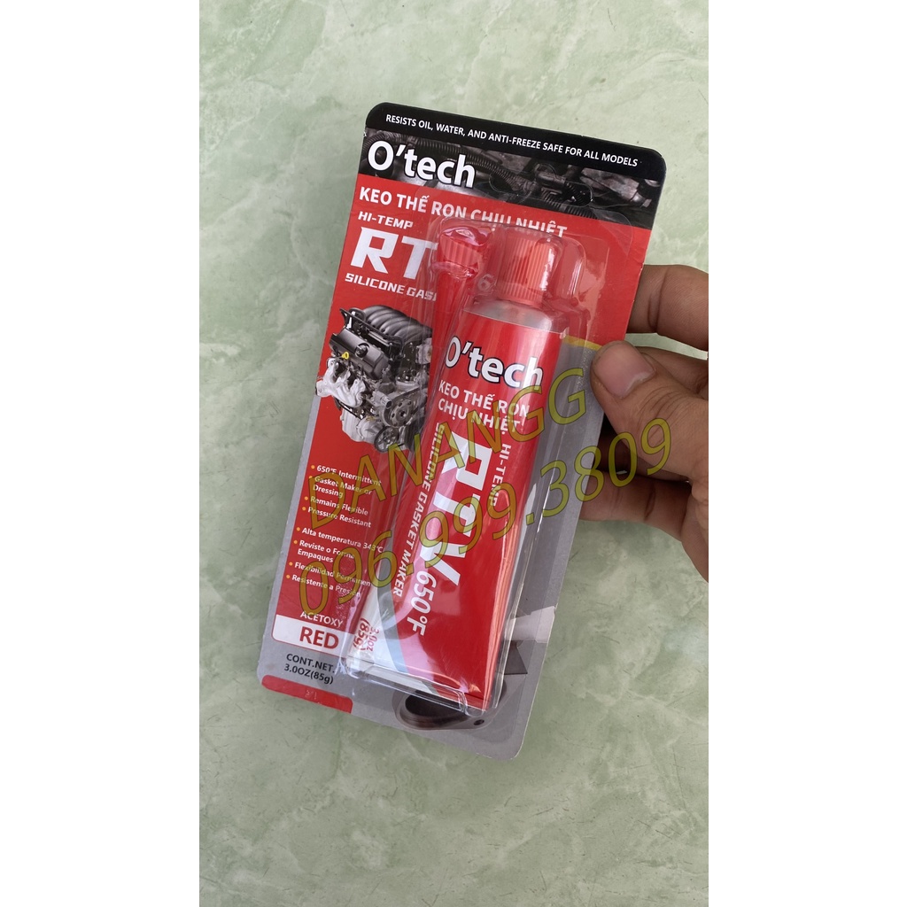 Keo ron chịu nhiệt màu đỏ keo dán ron RTV