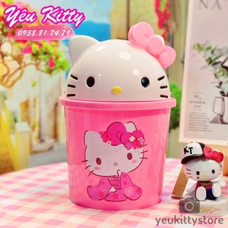 THÙNG RÁC ĐỂ BÀN HELLO KITTY