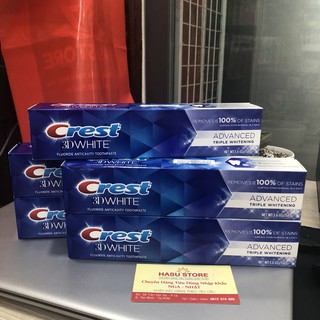 Kem đánh răng Crest 3D White Advanced Whitening