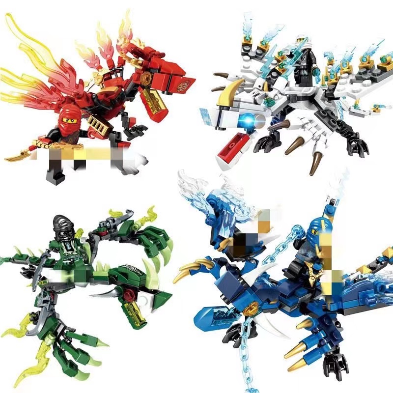 [Mã LIFE0503TOYS giảm 10% đơn 0Đ] Bộ Đồ Chơi Xếp Hình Ninja Rồng Cho Bé ninjago