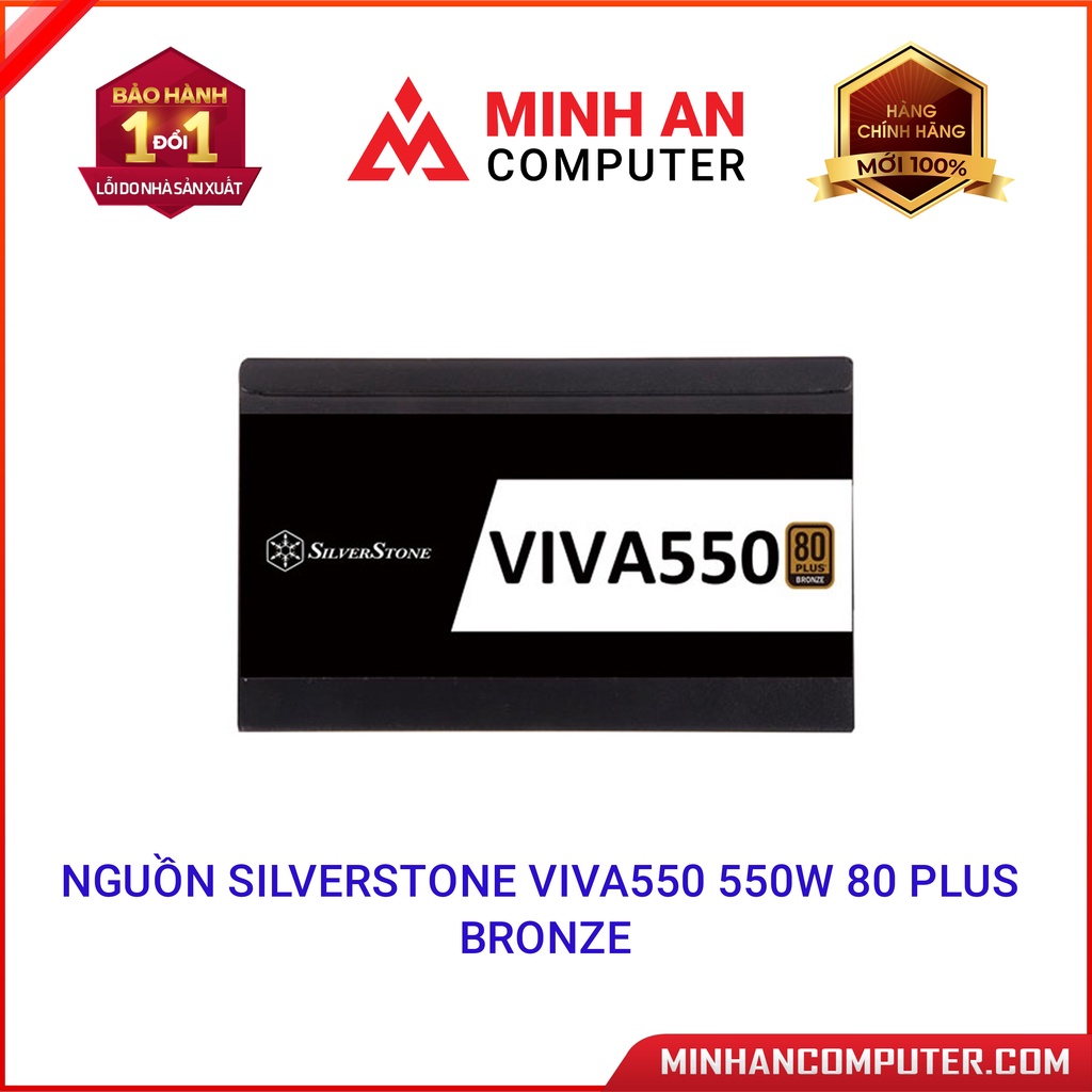 Nguồn SILVERSTONE Viva550 550W 80 Plus Bronze