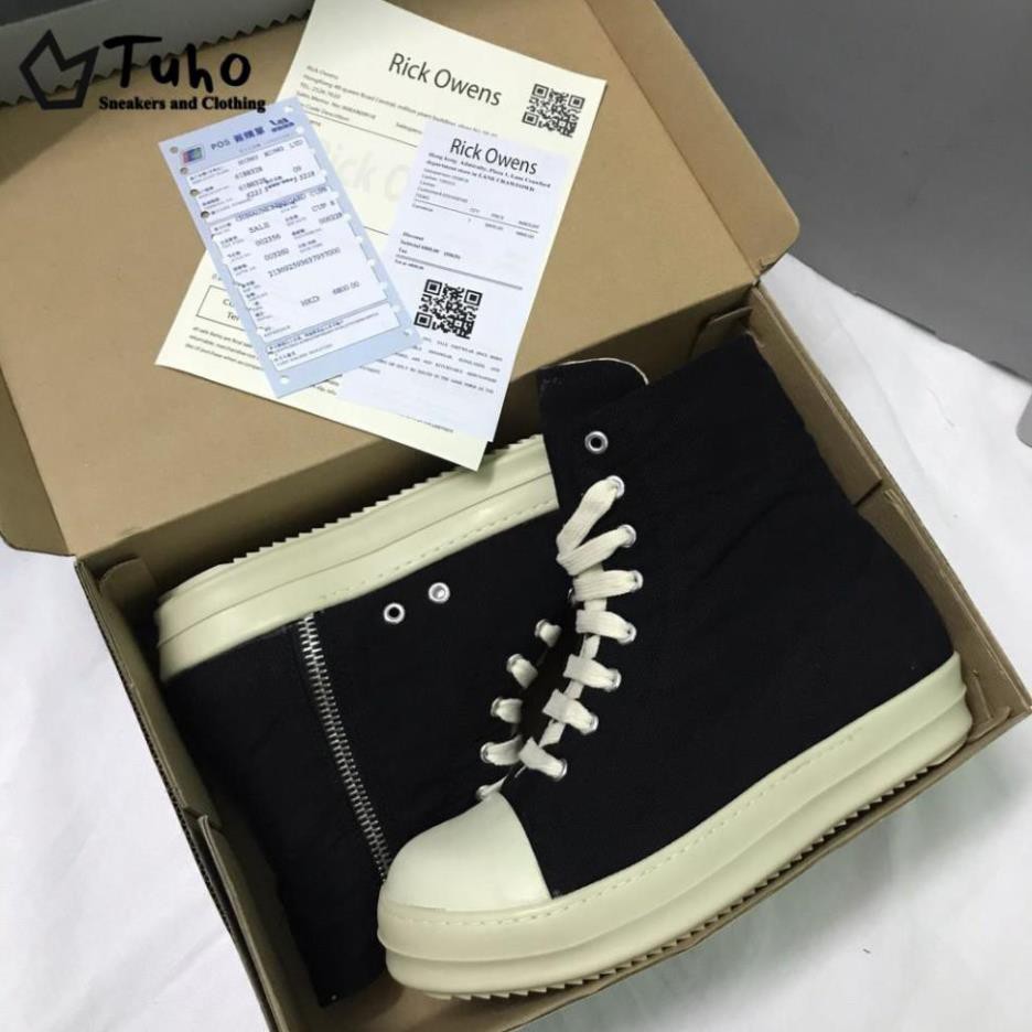 Giày Rick Owen Cổ Cao, Giày Sneaker Rick Owen Cổ Cao Đế Thơm Hot Trend 2021 (36-43) -TuhoShop.com