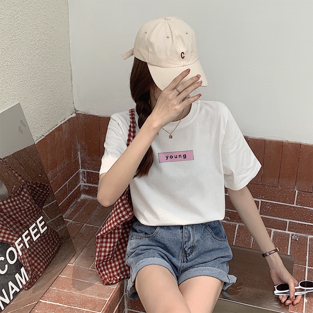 Áo thun nữ tay ngắn cotton Young Onesize CT011
