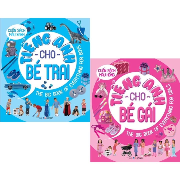 Sách - Combo Tiếng Anh Cho Bé Trai Và Bé Gái (Bộ 2 Cuốn)