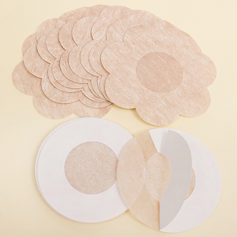 Set 10 Miếng Dán Nhũ Hoa Chống Mồ Hôi Hình Bông Hoa Dễ Thương Dùng Một Lần Cho Nữ