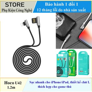 Cáp sạc hoco u42 sạc nhanh cho iphone, ipad 1,2m - u42 hoco 1,2m